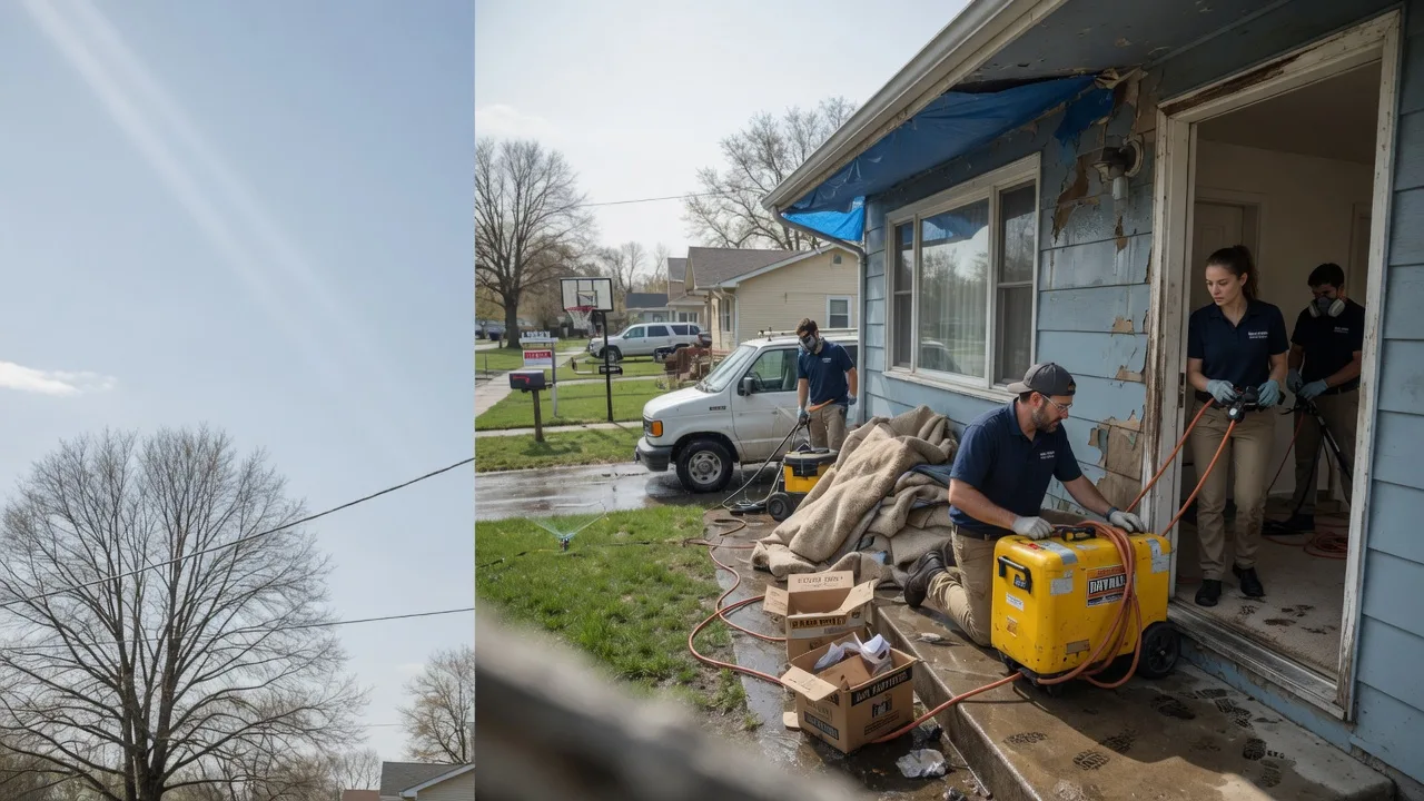 Basement Flood Cleanup in Wellington, IL near me
